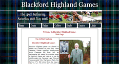 Desktop Screenshot of blackfordhighlandgames.co.uk