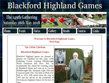 Tablet Screenshot of blackfordhighlandgames.co.uk